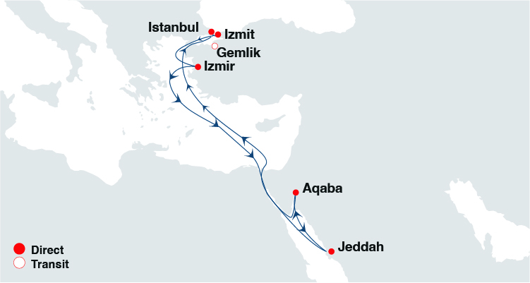 Türkiye Red Sea Express Service (TRE)