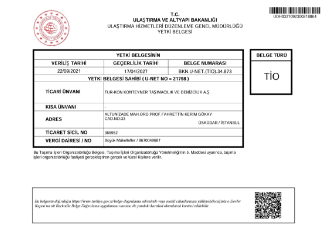  TIO Authorization Certificate